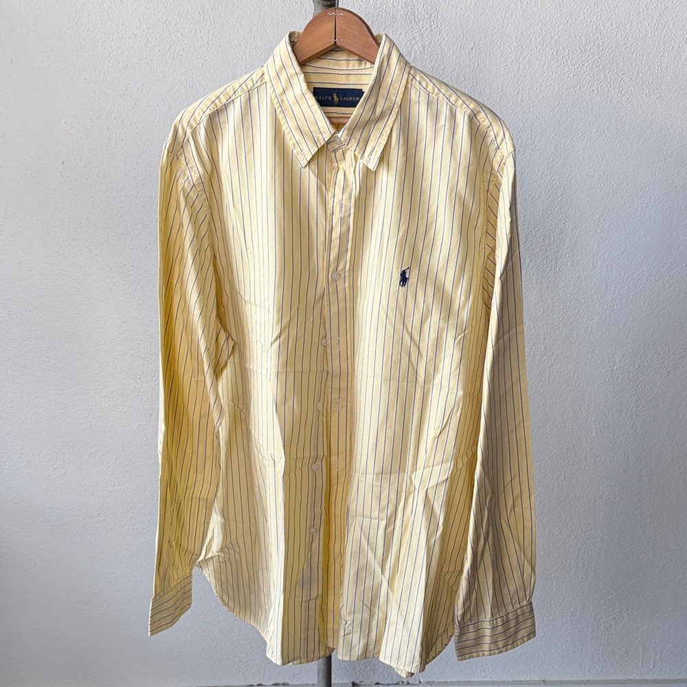 Ralph Lauren Striped Button-Up Men’s 17 1/2 (44)